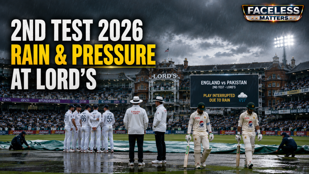 England vs Pakistan second Test at Lord’s with rain disruption