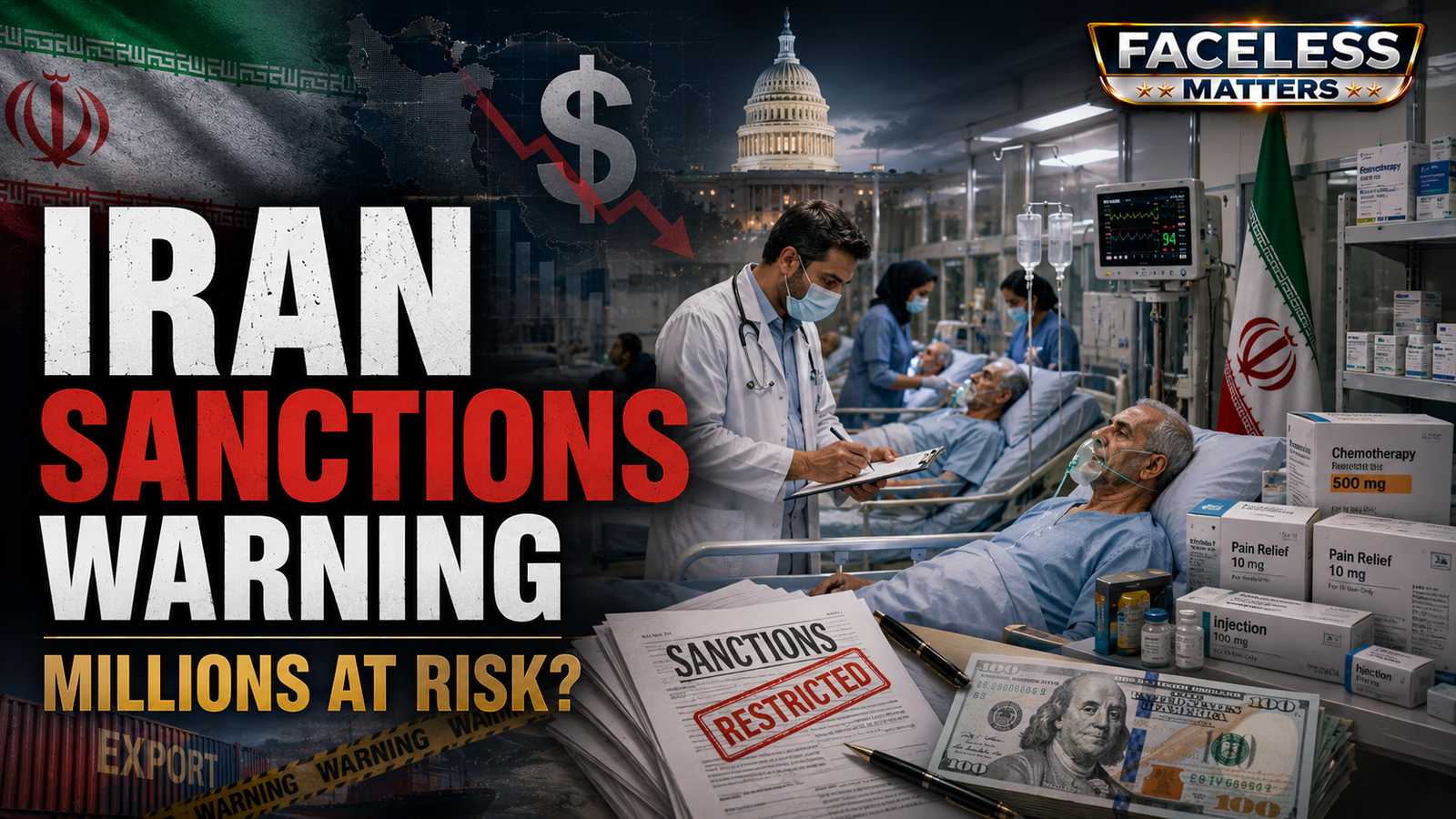 Iran sanctions warning and health risks amid US economic pressure