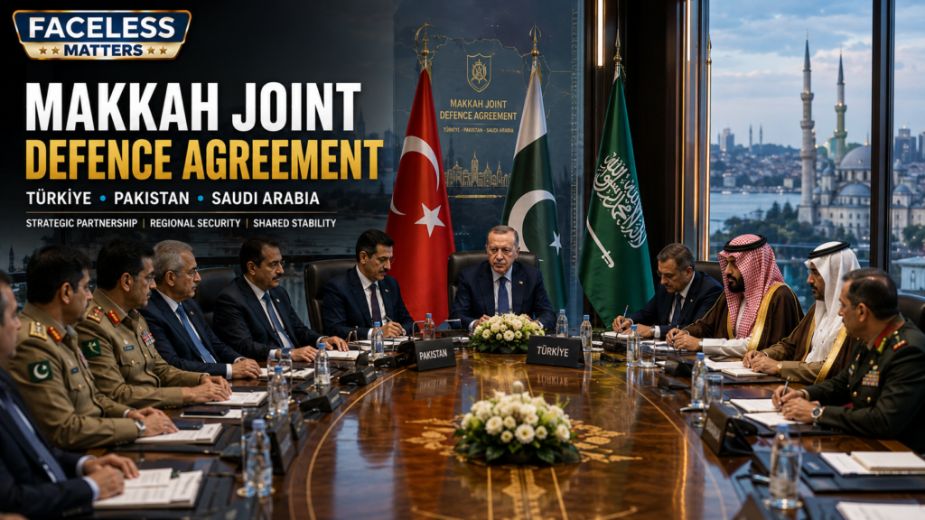 Diplomatic meeting representing Türkiye Pakistan and Saudi Arabia under the Makkah Joint Defence Agreement