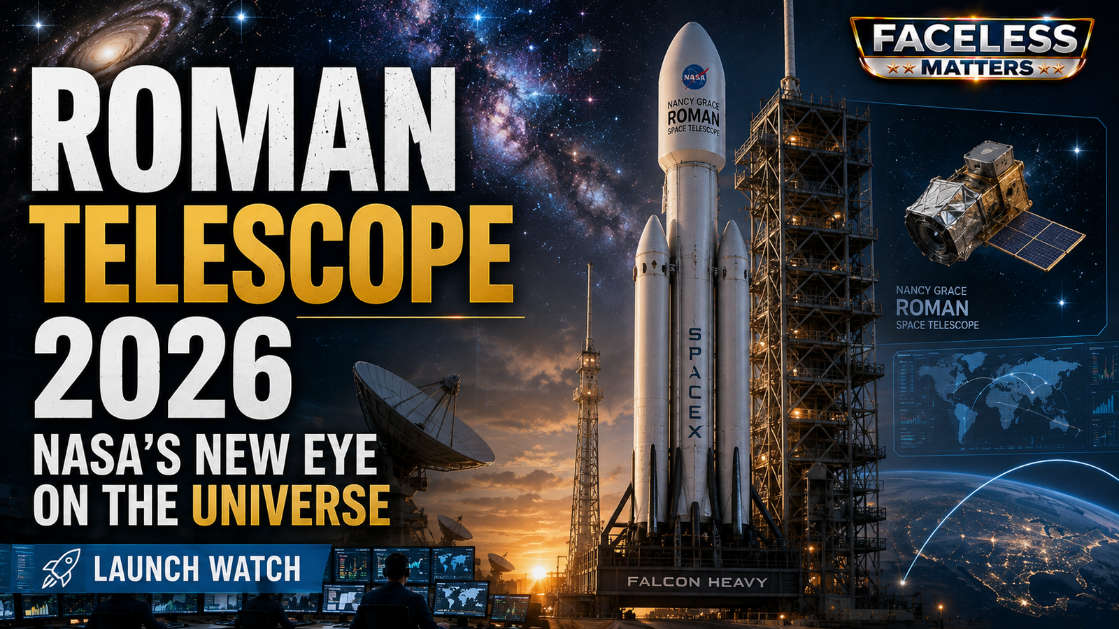 Roman Space Telescope 2026 NASA launch