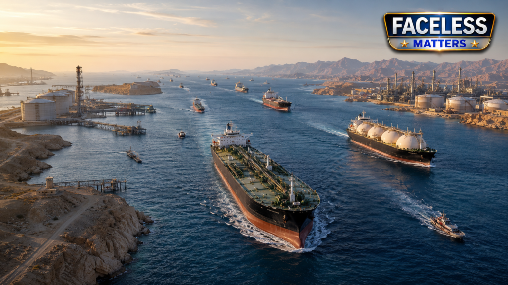 Oil tankers navigating the Strait of Hormuz during the 2026 energy crisis