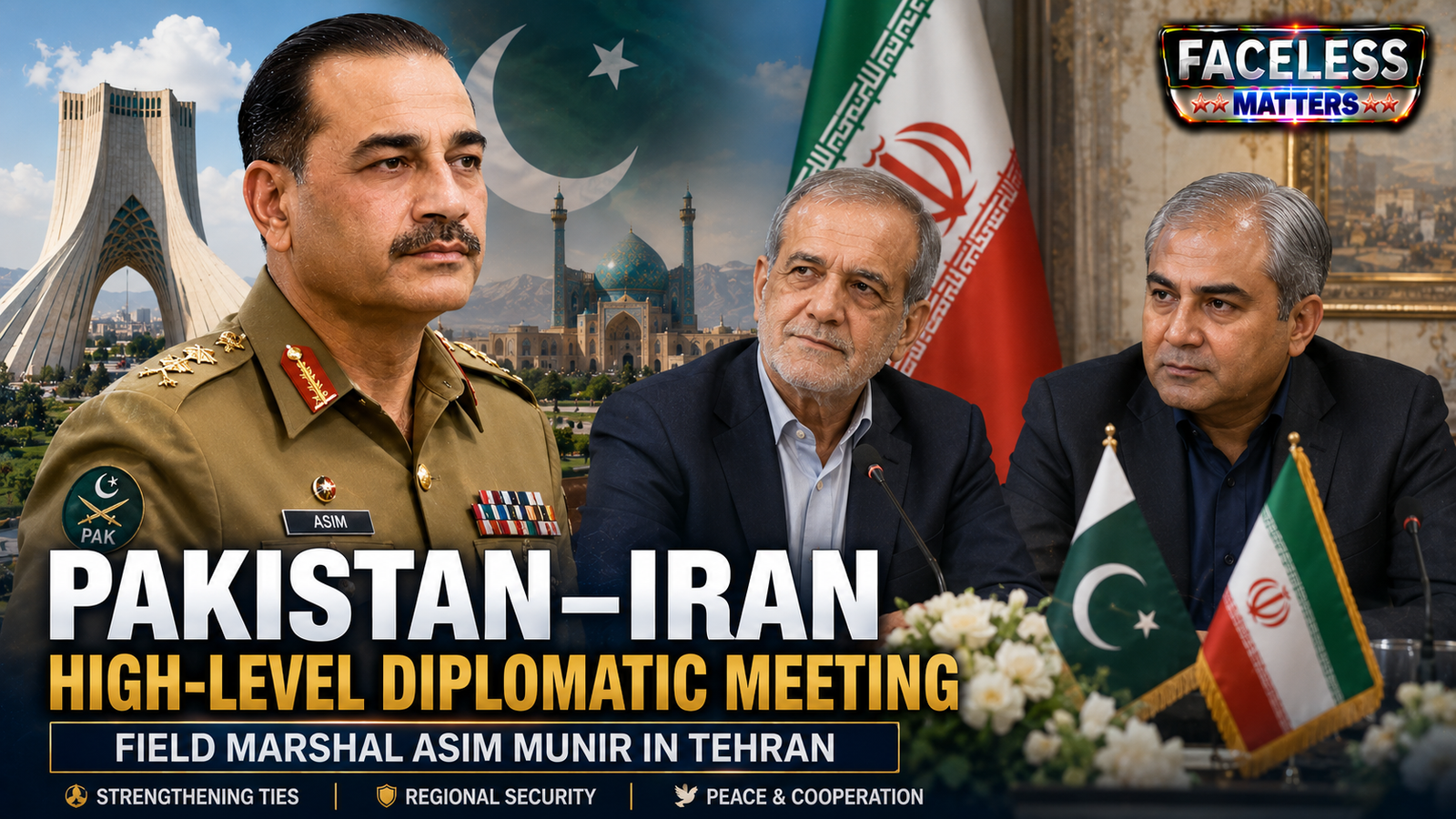 Asim Munir and Masoud Pezeshkian meeting 2026 between Pakistan and Iran