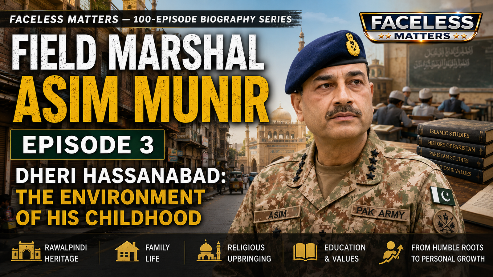 Asim Munir childhood in Dheri Hassanabad and Rawalpindi