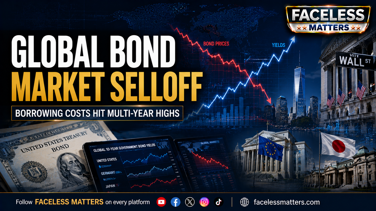 Global bond market selloff pushing borrowing costs higher in 2026