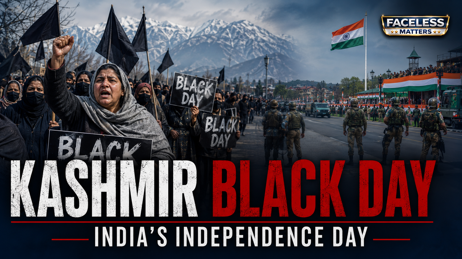 Kashmir Black Day on India Independence Day 2026