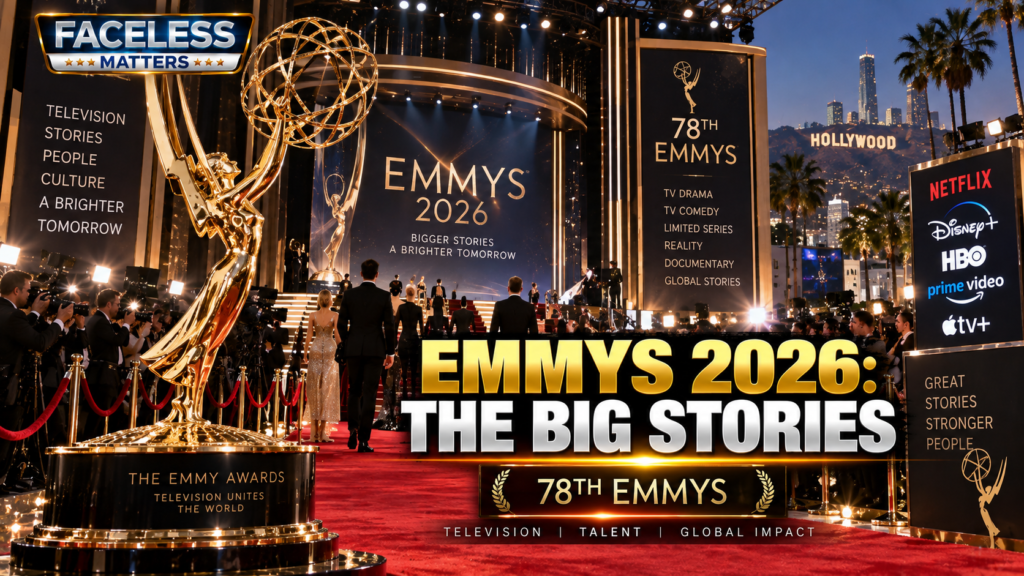 2026 Emmy Awards stage and television entertainment ceremony