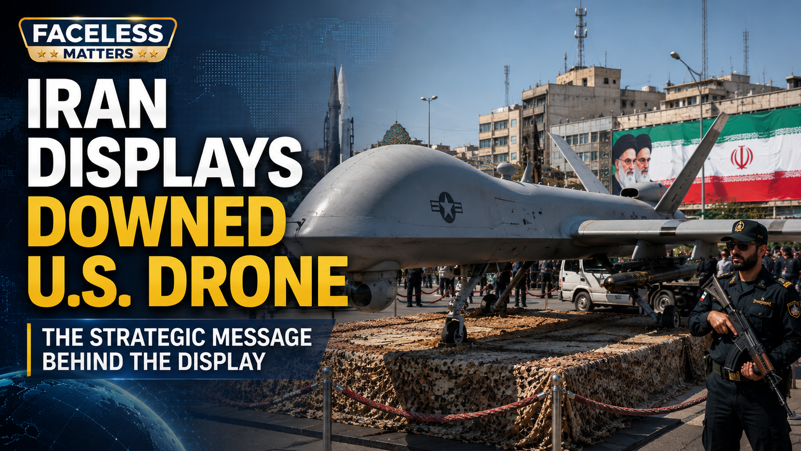 Iran US Drone display amid regional military tensions