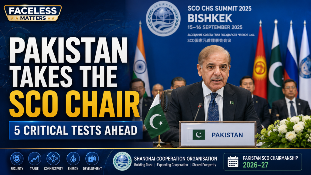 Pakistan assumes SCO Chairmanship 2026–27 after Bishkek summit