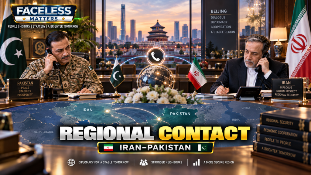 Asim Munir Araghchi regional contact between Pakistan and Iran
