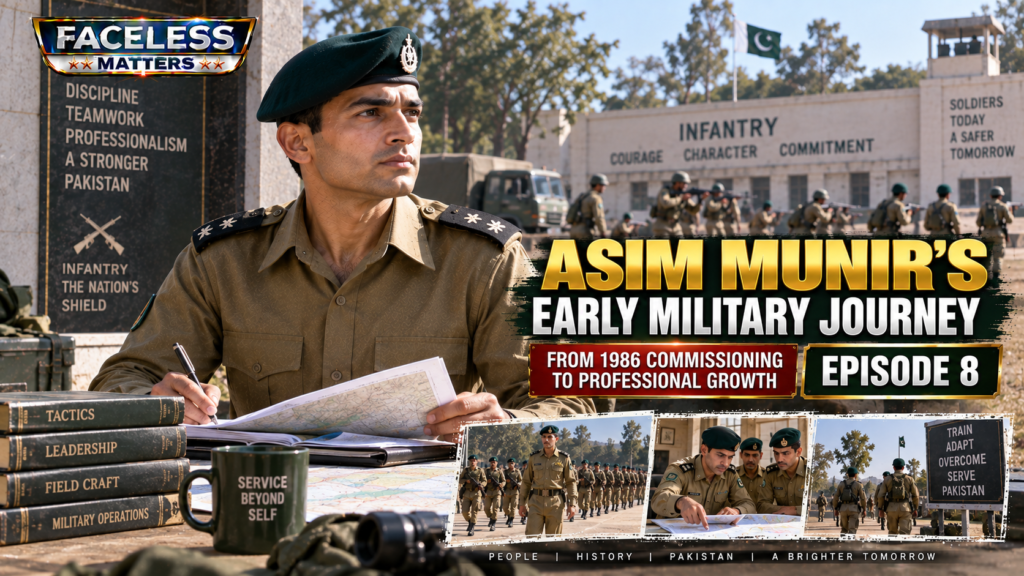 Asim Munir professional military development after 1986 commissioning