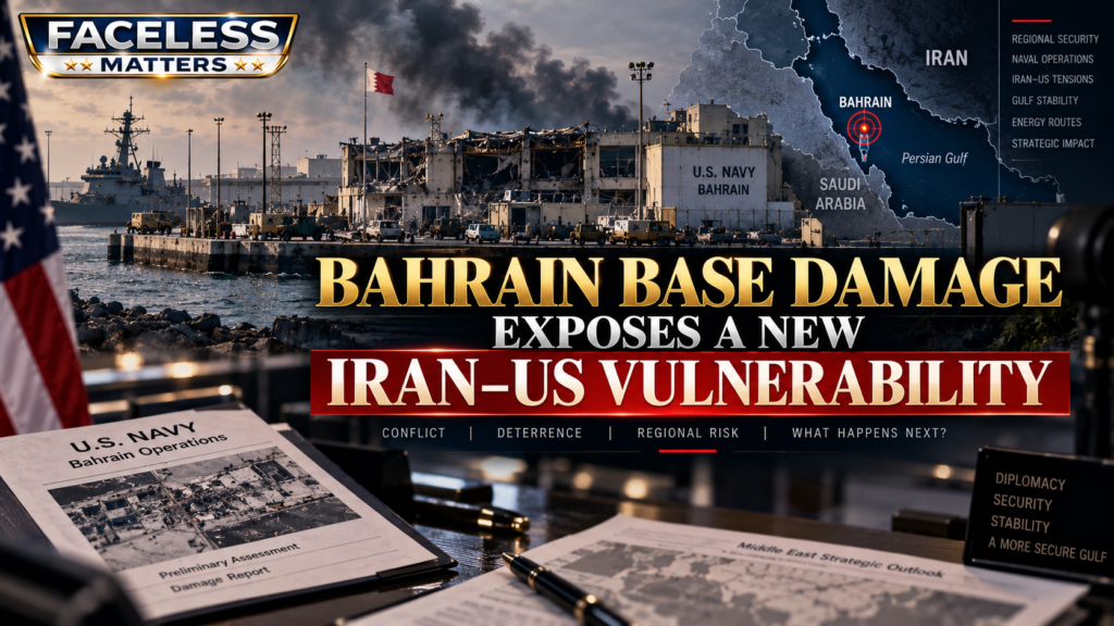 Bahrain naval base damage after Iran US conflict 2026
