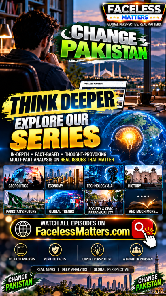 Change Pakistan editorial series promoting deeper analysis of Pakistan’s future, governance, society, economy and national development
