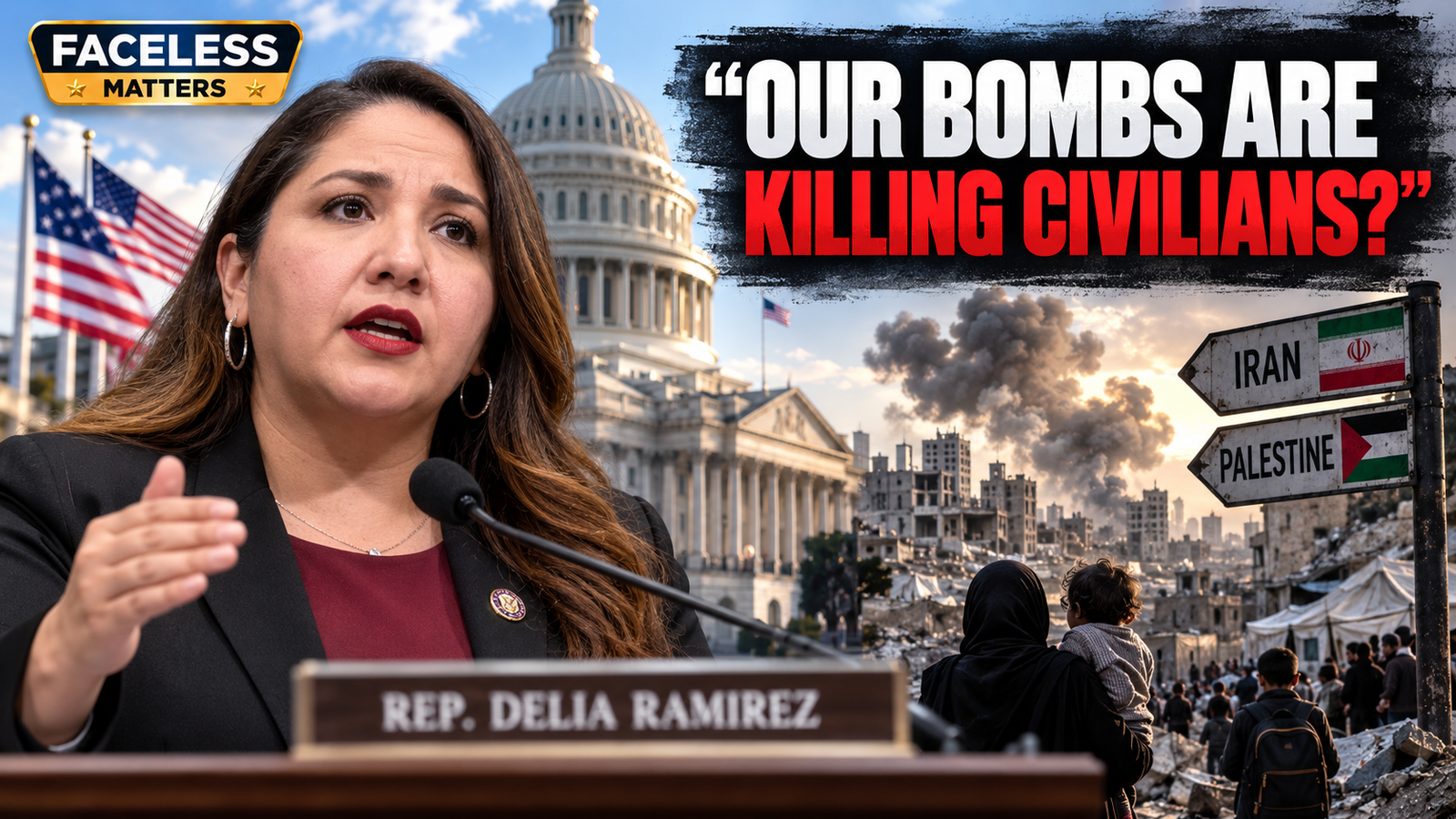 Delia Ramirez warns about civilian harm from US military action in Iran