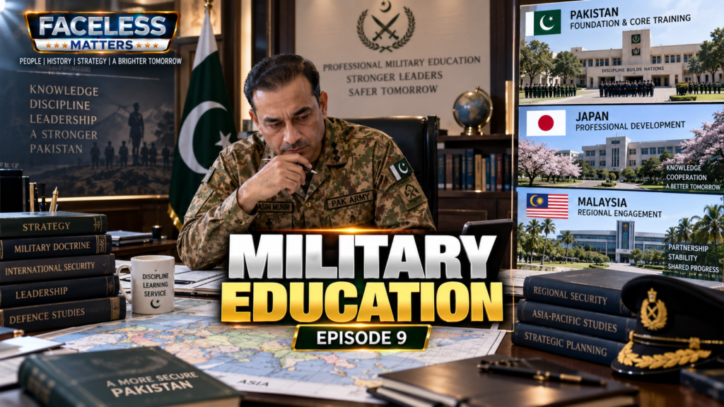 Hafiz Sayyed Asim Munir military education — Episode 9