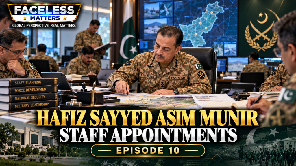 Hafiz Sayyed Asim Munir staff appointments professional military career