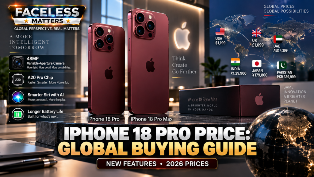 iPhone 18 Pro price 2026 global price and new features