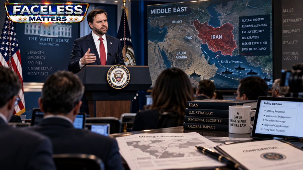 Iran War and U.S. strategy concerns involving JD Vance