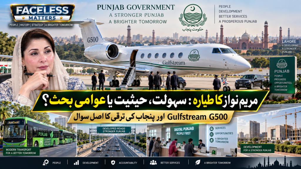 Maryam Nawaz and Punjab government Gulfstream G500 amid debate over official travel