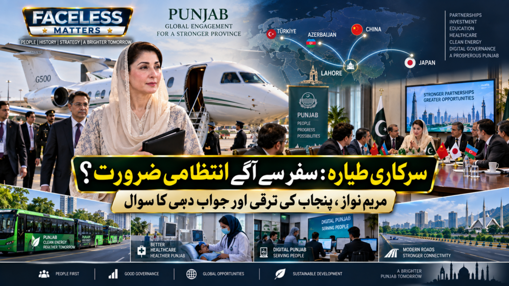 Maryam Nawaz Aircraft and Punjab government executive travel