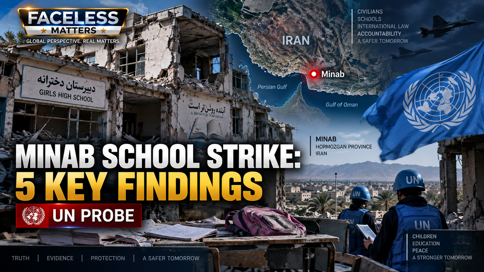 Minab school strike and UN investigation in Iran