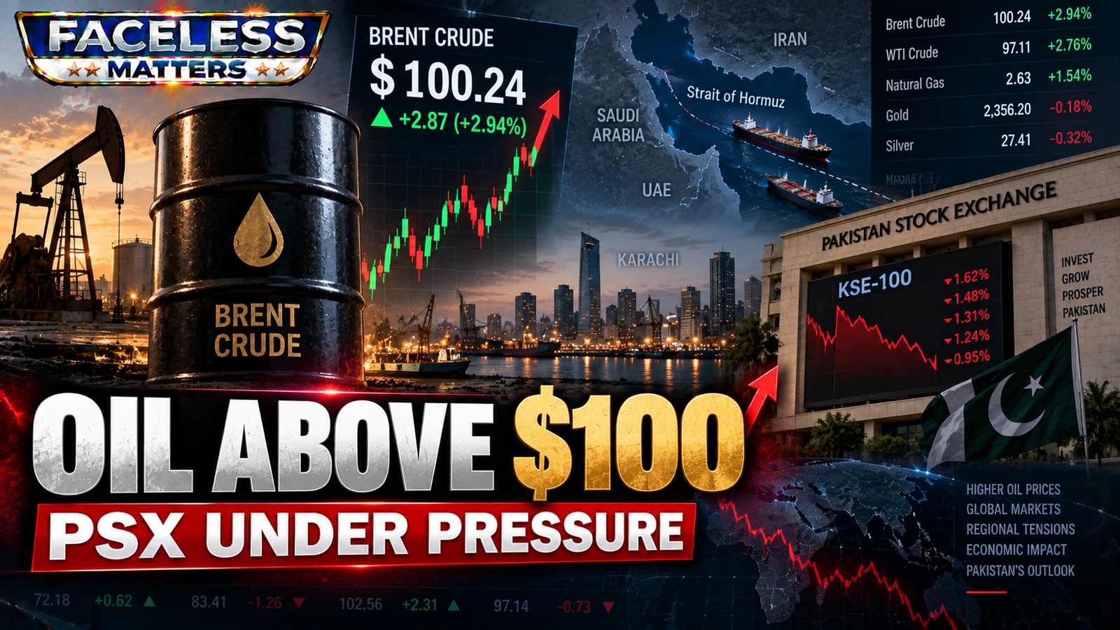 ALT Text: ALT Text: Oil Prices Above $100 Put Pakistan Stock Market Under Pressure