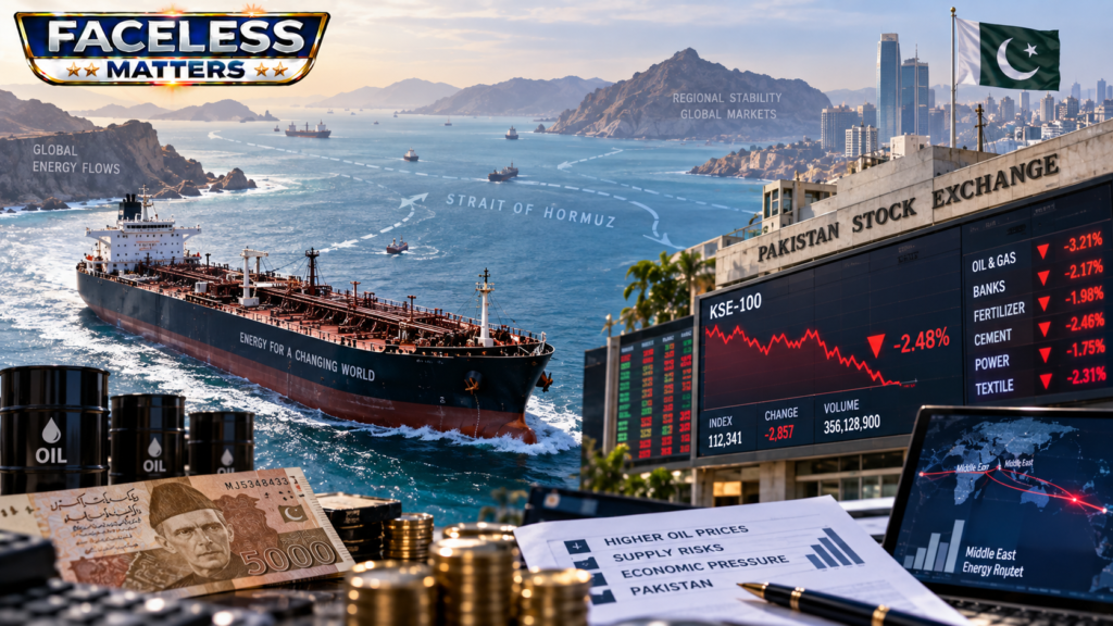 Pakistan stock market and financial market showing the impact of higher oil prices and Hormuz risks