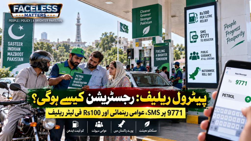 Pakistan petrol relief scheme registration guidance and fuel subsidy