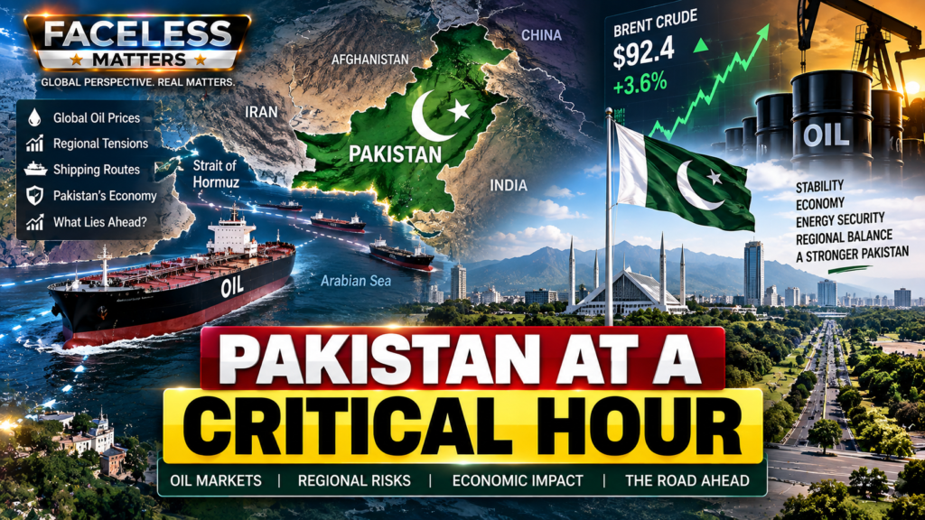 Pakistan regional crisis 2026 with security threats, oil prices and political tensions