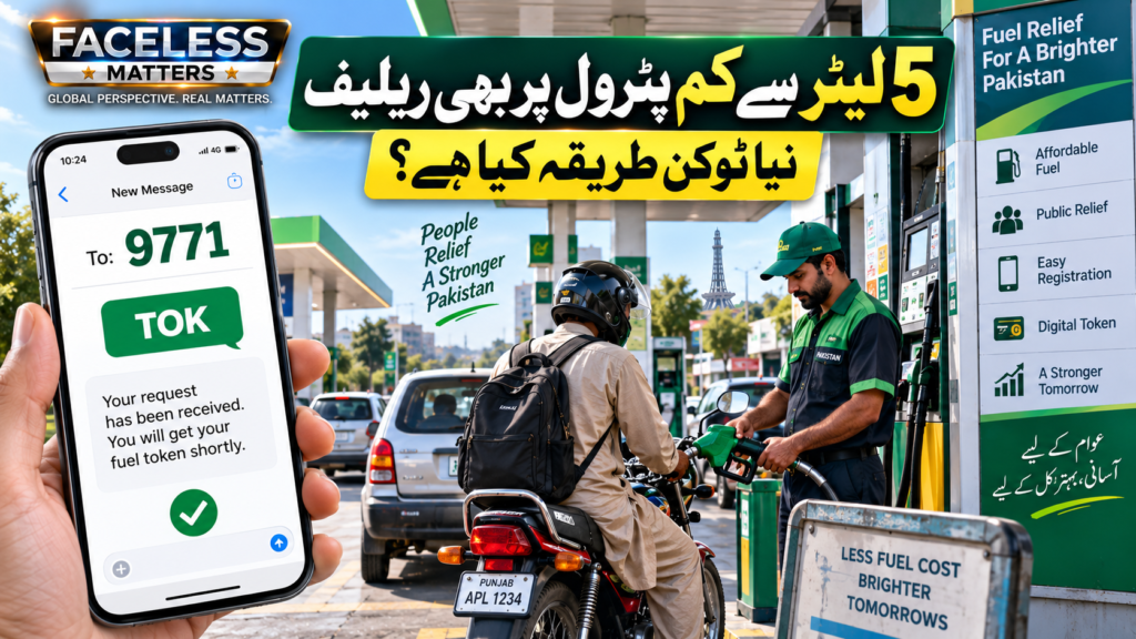 PM Petrol Relief Scheme 9771 showing updated relief for eligible users buying less than five litres