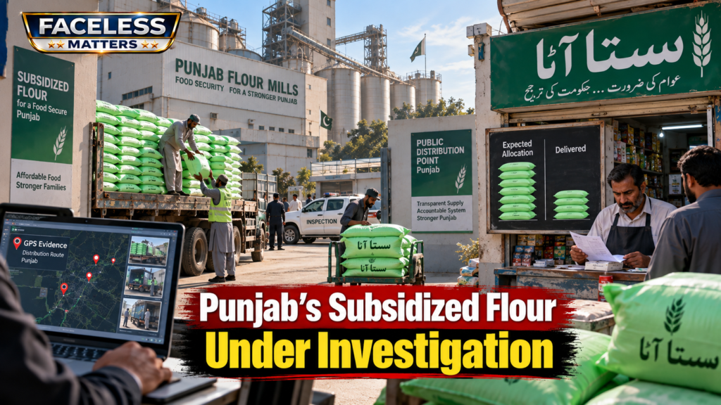 Punjab flour distribution under investigation over alleged subsidized flour supply irregularities