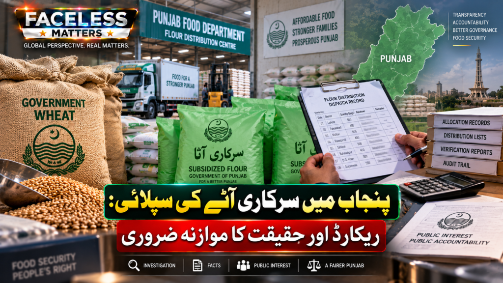 Punjab government flour supply records and wheat quota verification