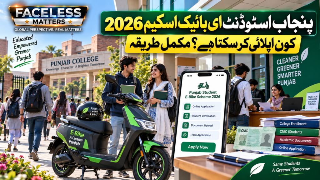 Punjab Student E-Bike Scheme 2026 for college and university students