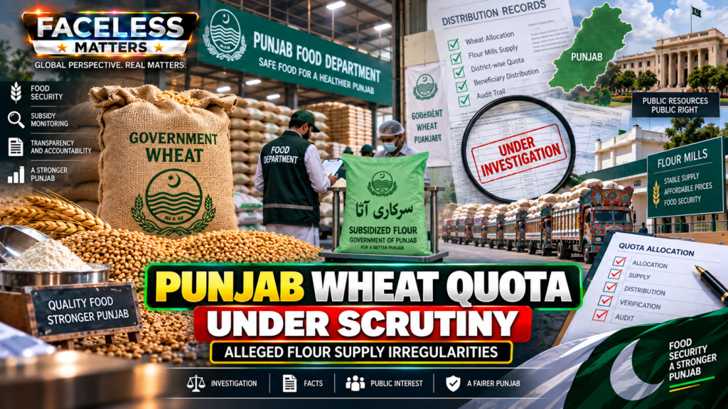 Punjab wheat quota and government flour supply investigation 2026