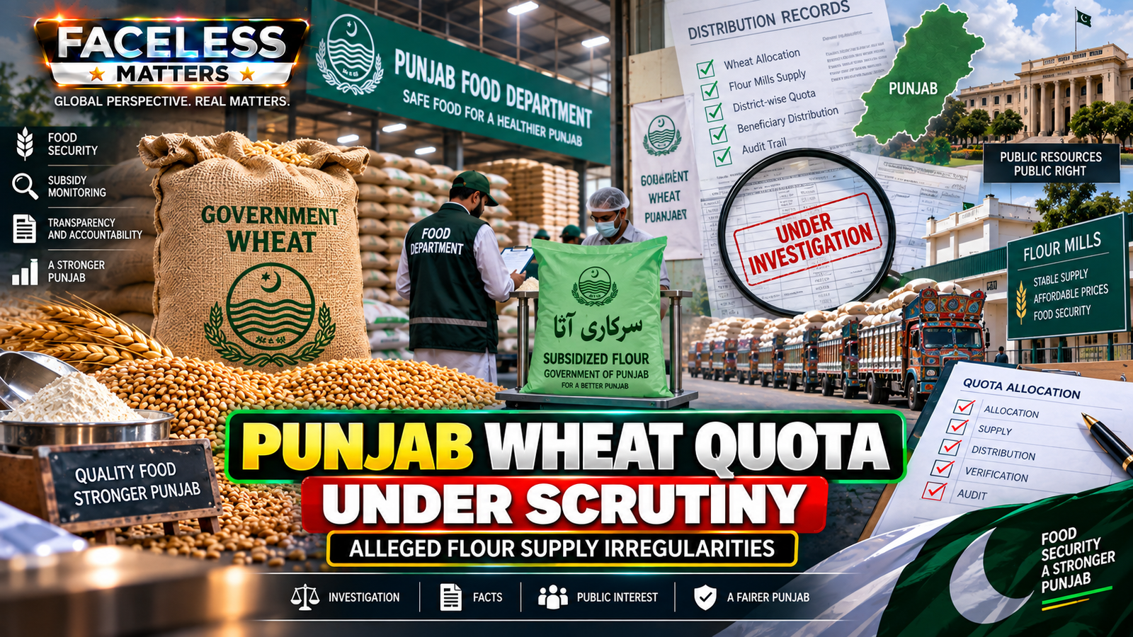Punjab wheat quota and government flour supply investigation 2026