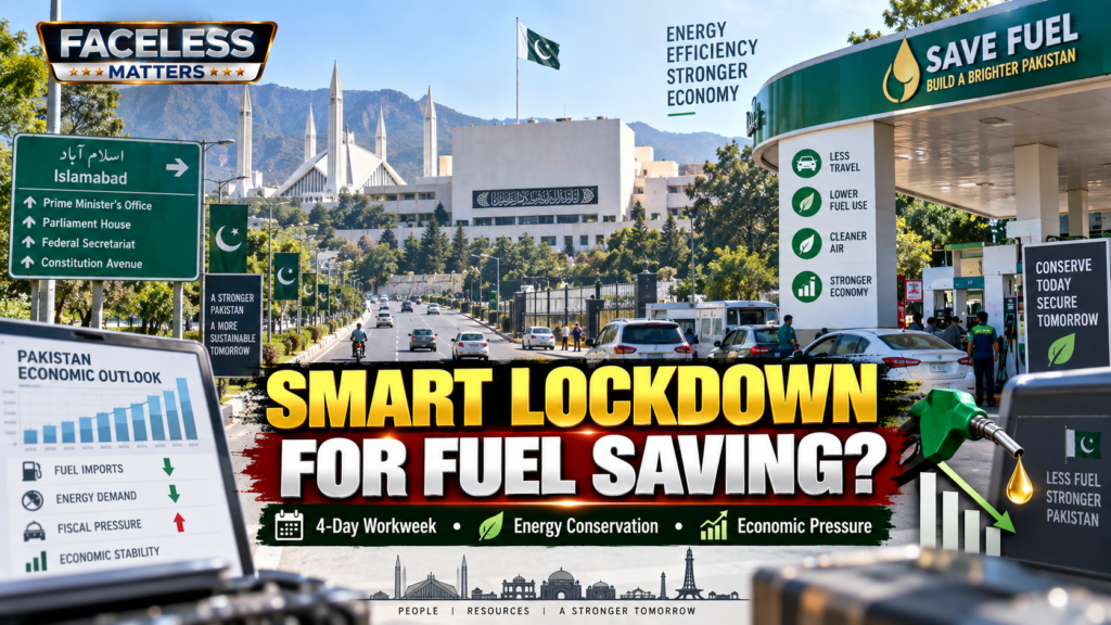 Pakistan smart lockdown energy conservation and reduced fuel consumption measures