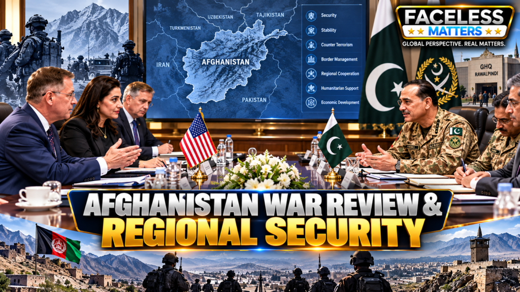 Field Marshal Asim Munir meets US Afghanistan War Commission delegation at GHQ Rawalpindi