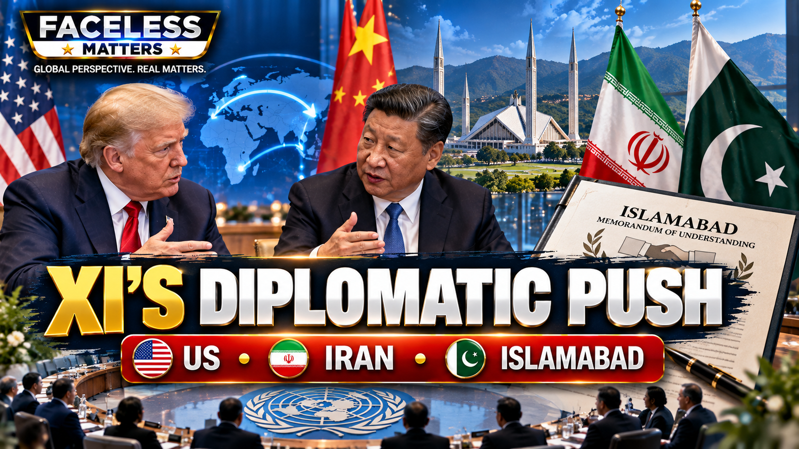 Xi Jinping urges the United States and Iran to return to the Islamabad MoU