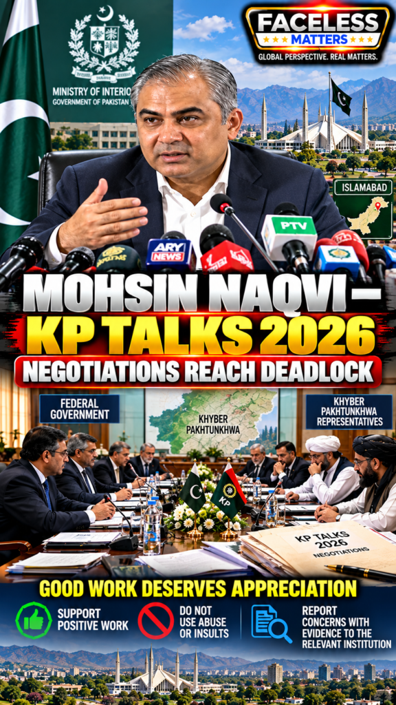 Mohsin Naqvi KP Talks 2026 political negotiations and deadlock