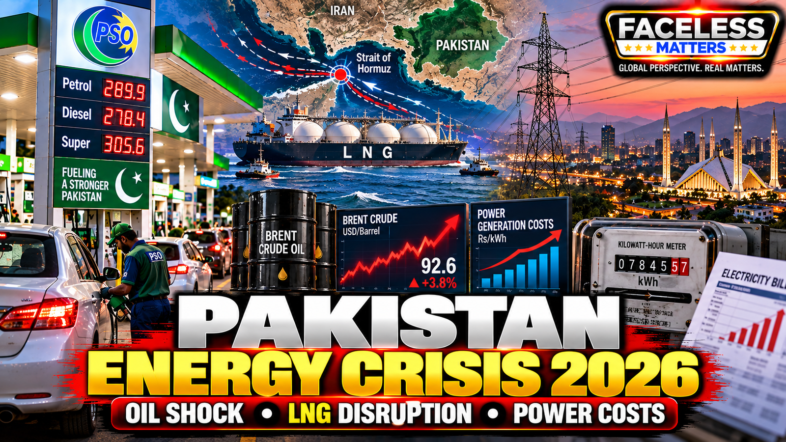Pakistan Energy Crisis 2026 with oil LNG disruption and rising power costs