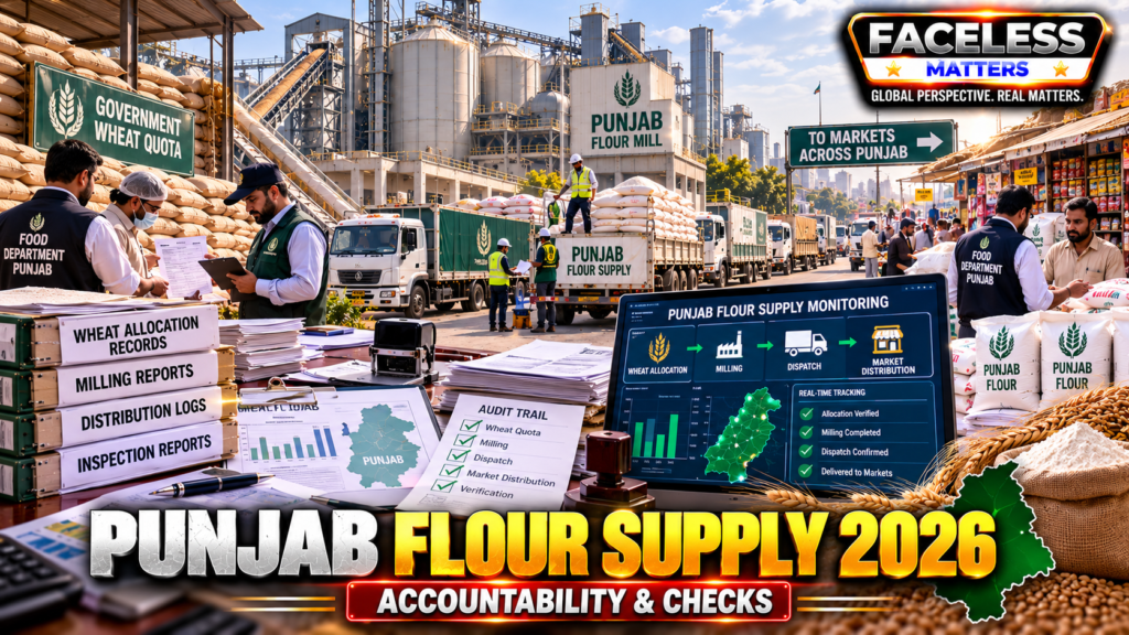 Punjab flour supply 2026 wheat quota accountability and market distribution monitoring