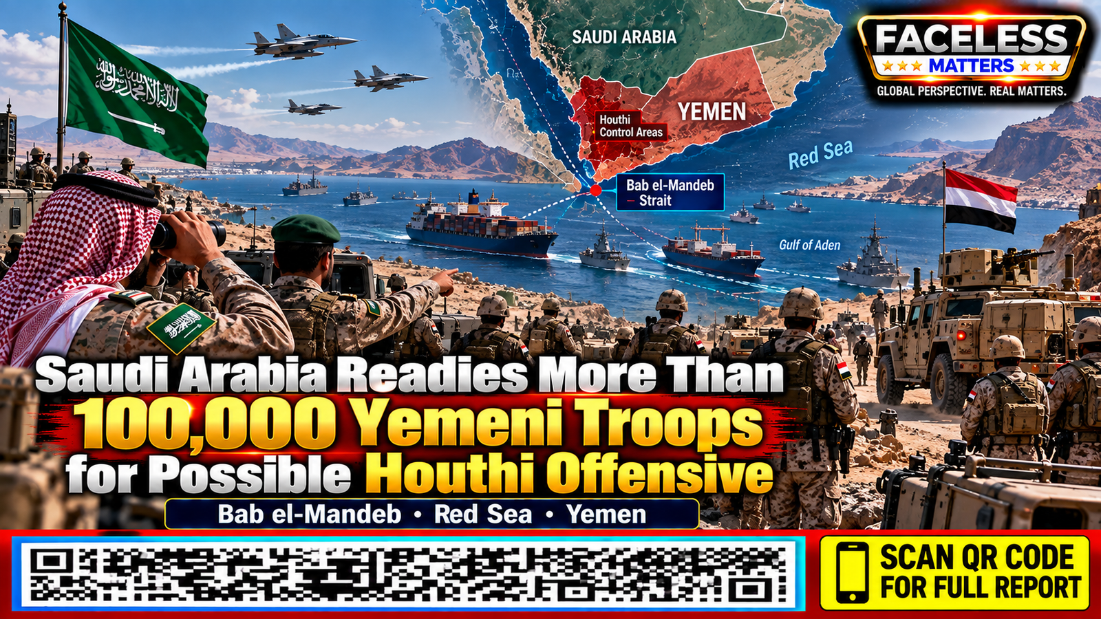 Saudi Arabia Yemen Offensive 2026 — 100,000 Yemeni Troops
