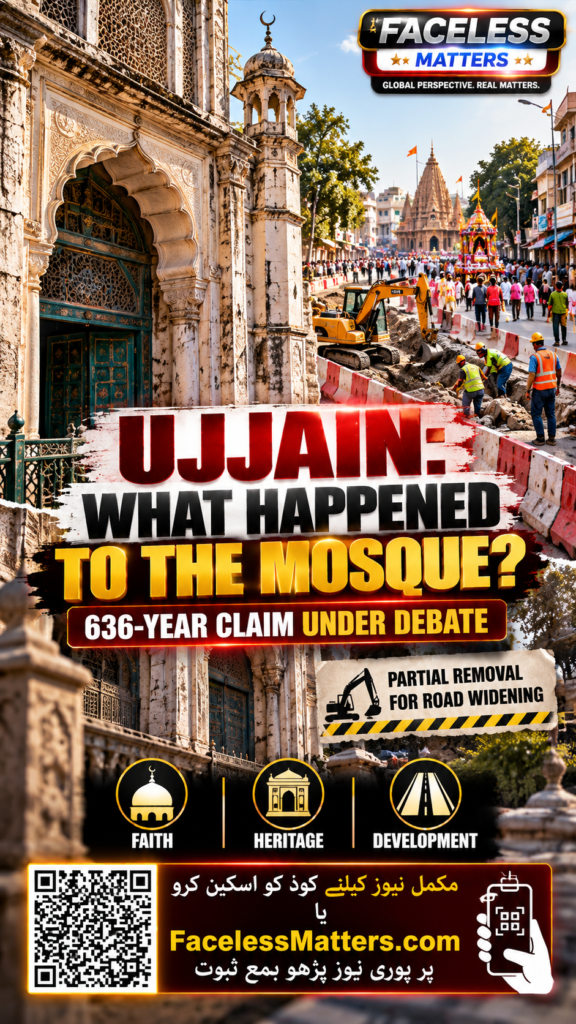 Ujjain Shahi Masjid controversy involving faith heritage and road widening