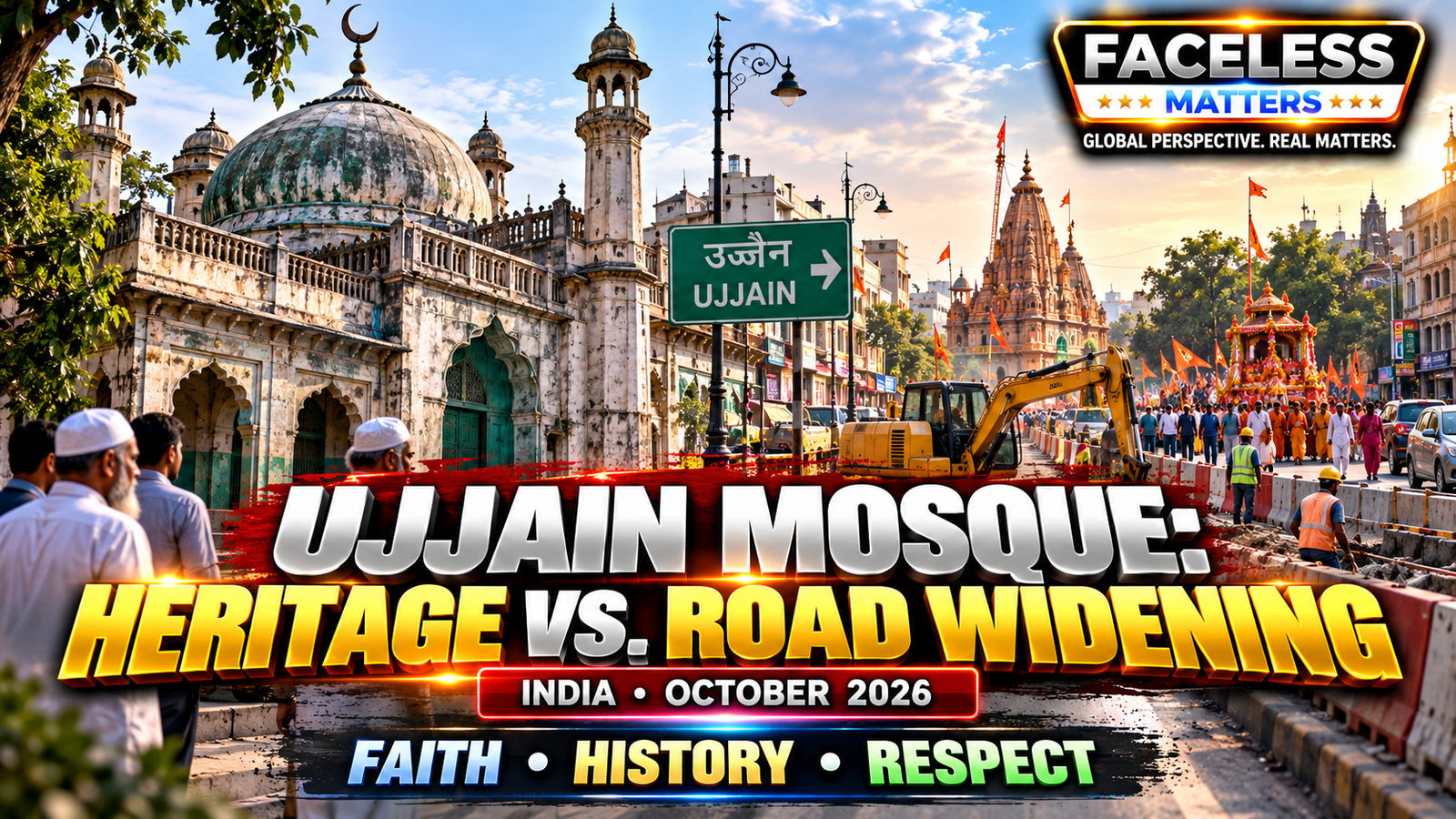 Ujjain mosque demolition dispute involving heritage, faith and road widening in India